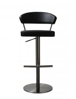 C218A-930 Barstool Set of 2 in Black Eco Leather by J&M