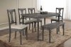 Wallace Dining Room Set 5Pc 71435 Weathered Gray by Acme