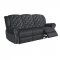 Grace Power Motion Sofa in Black Velvet by Global w/Options