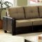 CM6453 Lavena Sectional Sofa in Microfiber & Leatherette