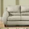 Sand Microfiber Modern Living Room w/Super-Soft Pub Back Pillows