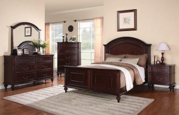 202561 Emily Bedroom by Coaster in Deep Brown Cherry w/Options [CRBS-202561 Emily]