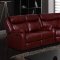 U9303 Motion Sectional Sofa in Burgundy by Global