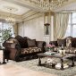 Ronja Traditional Sofa SM6431 in Dark Brown Chenille w/Options