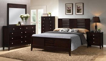 F9281 Bedroom 5Pc Set in Dark Espresso by Boss w/Options [PXBS-F9281]