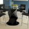 CM8335BK-RPT Halava III Black 5Pc Counter Height Dinette Set