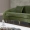 Serpentine Sofa 679 in Olive Velvet Fabric by Meridian w/Options