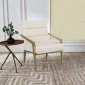 Kirra Accent Chair Set of 2 903143 in Cream Velvet by Coaster