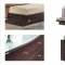 Wenge Finish Stylish Bedroom with Bottom Drawer Bed