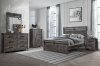 Arlo Bedroom Set 5Pc in Gray by Global