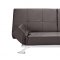 Contemporary Convertible Sofa Bed in Espresso Leatherette