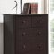 San Marino Kids Bedroom 4Pc Set 14985 in Dark Walnut w/Options