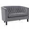 Prospect Loveseat EEI-2615-GRY in Gray Velvet by Modway