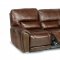 Clark Power Motion Sofa & Loveseat Cognac Leather Match