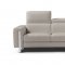 Adriano Sofa & Loveseat Set in Warm Grey Leather by Whiteline