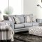 Misty Sofa SM8141 in Light Blue Woven Fabric w/Options