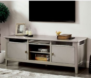 Xaviera TV Console CM5202-TV in Silver & Mirror [FATV-CM5202-Xaviera]