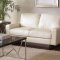 504301 Ava Sofa in Cream Bonded Leather by Coaster w/Options