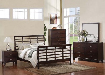 Espresso Finish Preston Transitional Bedroom w/Options By Acme