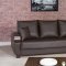 Euro Moda Sofa Bed in Brown Leatherette by Casamode w/Options