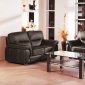 Sienna Sofa in Black Leather by Beverly Hills w/Options