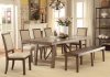 Colette CM3562T Dining Table in Rustic Oak w/Options