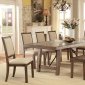 Colette CM3562T Dining Table in Rustic Oak w/Options