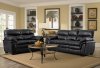 1030 Sofa in Black Bonded Leather w/Options