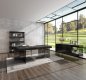 Cloud Dining Table in Grey by J&M w/Glass Base & Options