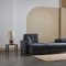 Mocca Sectional Sofa in Dupont Anthracite Fabric by Bellona