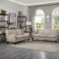 Roweena Sofa & Loveseat1218F1S in Beige Fabric by Homelegance