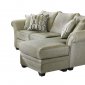 51000 Charisse Sectional Sofa in Mario Cactus Fabric by Acme