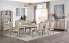 Wynsor Dining Table 67530 in Antique Champagne by Acme w/Options