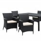 Deco 7Pc Outdoor Patio Dining Set Choice of Color by Modway