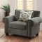 Hooke Sofa 8306FA in Grey Fabric by Homelegance w/Options