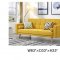 116 Sofa Bed Convertible in Yellow Fabric by ESF