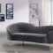 Ritz Sofa 659 in Grey Velvet Fabric by Meridian w/Options