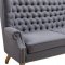 Abe Loveseat TOV-S2063 in Grey Linen by TOV Furniture w/Options