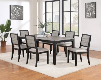 Elodie Dining Set 5Pc 121221 in Gray & Black by Coaster [CRDS-121221 Elodie]