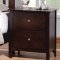 Rich Merlot Finish Transitional 5Pc Bedroom Set w/Queen Size Bed