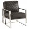 900622 Accent Chair in Black Leatherette by Coaster