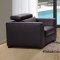 Chocolate Leather Modern Sofa & Loveseat Set w/Optional Chair