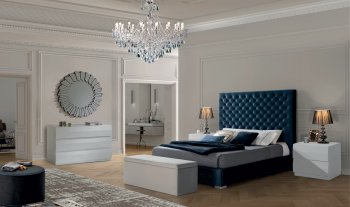 Leonor Bedroom by ESF w/Storage Bed in Blue & Options [EFBS-Leonor Blue]