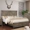 Bianca Bedroom Set CM7734 in Gray w/Plank Headboard & Options