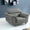 Perry Sofa Set 3Pc in Grey Half Leather by VIG