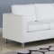 15068 Kemen Sectional in White Vinyl Sofa by Acme