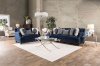 Cornelia SM3071 Sofa in Navy Fabric w/Options