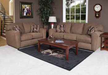 Council Mocha Fabric Modern Sofa & Loveseat Set w/Options [CHFS-AC-8030-238-CouncilMocha]