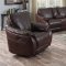 Milton Place Power Motion Sofa Set in Brown Leather Gel