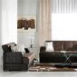 Elegant Two-Tone Living Room with Storage Sleeper Sofa